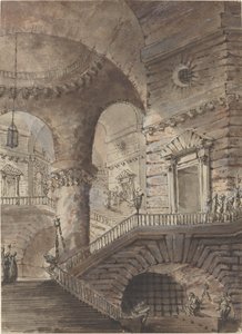 Roma Hapishanesi by French 18th Century Follower of Giovanni Battista Piranesi