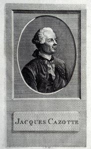 Yazarın portresi Jacques Cazotte 1720-1792