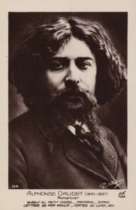 Alphonse Daudet (1840-1897), Fransız romancı by French Photographer