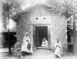Kabyle Evi örneği, Paris Sergisi, 1889 by French Photographer