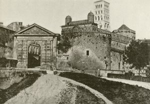 Angouleme, Ancienne Porte Saint-Pierre (b/w fotoğraf) by French Photographer