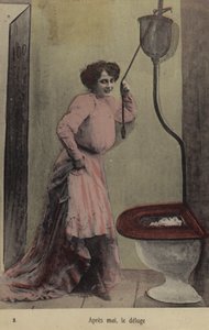 Apres Moi, Le Deluge; kız, içinde, tuvalet by French Photographer