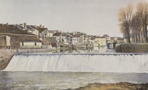 Aurillac, Jordanne kıyısında eski evler by French Photographer
