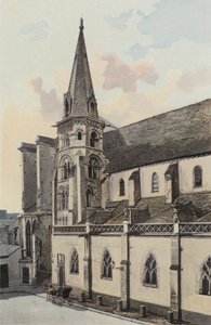 Auxerre, Saint-Eusebe Kilisesi, Yan cephe N by French Photographer