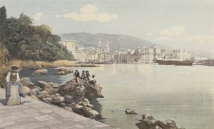 Bastia, eski Liman Manzarası ve Şehir by French Photographer