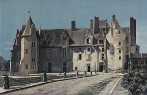 Bauge, Chateau (Belediye Binası ve Jandarma), Meydanda Topluluk by French Photographer