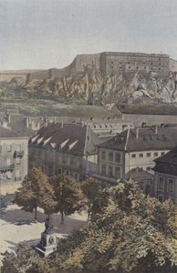 Belfort, Place dArmes ve Chateau by French Photographer