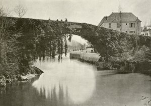 Betharram, Le Pont (b/w fotoğraf) by French Photographer