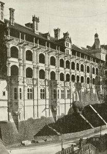 Blois, Francois 1er Cephesi (b/w fotoğraf) by French Photographer