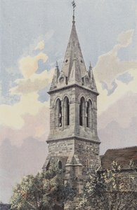 Bourbonne-les-Bains, Kilise, Çan kulesi ve sivri by French Photographer