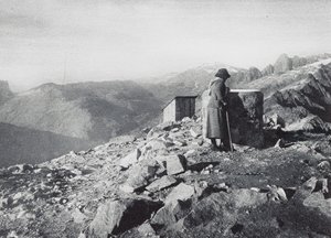 Brevent#39;ten görülen Buet, Chaine des Aiguilles Rouges (s/b fotoğraf) by French Photographer