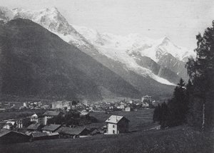 Chamonix ve Mont-Blanc (s/b fotoğraf) by French Photographer