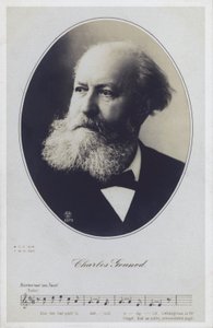 Charles Gounod, Fransız piyanist ve besteci (s/b fotoğraf) by French Photographer