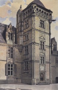 Chemaze, Chateau de Saint-Ouen, Lescalier Turu by French Photographer