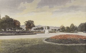 Compiegne, Küçük Parkta Sarayın Cephesi by French Photographer