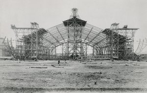 1889 Sergi Universelle için Galerie des Machines İnşaatı by French Photographer