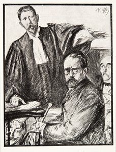 Dreyfus Davasında, Üçüncü Cumhuriyetin Tarihi, Cilt. I, Siyasi Tarih, pub.1933 (lito) by French Photographer