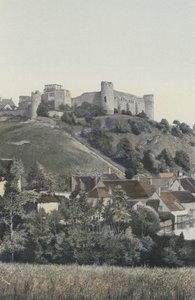 Druyes, Chateau, gölden görünüm by French Photographer