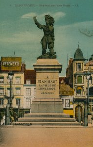 Dunkirk - Jean Bart Heykeli. 1913 yılında gönderilen kartpostal. by French Photographer