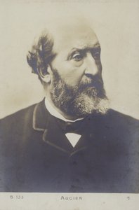 Emile Augier (1820-1889), Fransız oyun yazarı by French Photographer