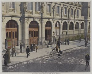Okul gününün sonu saat dörtte, Lycee Janson de Sailly, Paris (renkli fotoğraf) by French Photographer