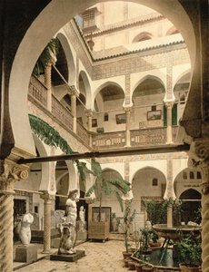 Giriş Salonu, Eski Eserler Müzesi, Cezayir, pub. yaklaşık 1900 by French Photographer