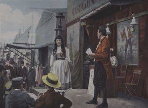 Sahnedeki panayır eğlenceleri (renkli fotoğraf) by French Photographer