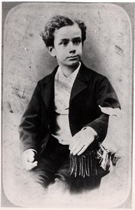 Fernand Pelloutier (1867-1901) çocukken (s/b fotoğraf) by French Photographer