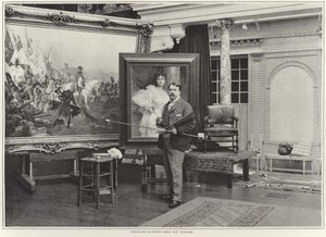 François Flameng atölyesinde by French Photographer
