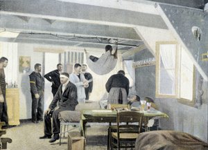 Fransız Donanması, 19. yüzyıl sonu: Revirde muayene, doktor ziyareti - İncil. des Arts deco. by French Photographer