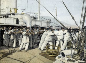 Fransız donanması, on dokuzuncu yüzyılın sonları: ilk rahipler - İncil. des Arts deco. by French Photographer