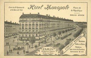 Otel Monopole, Paris by French Photographer