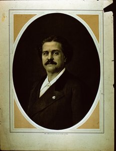 İth. Bir adamın Lemercier & Co. portresi (sepya fotoğrafı) by French Photographer