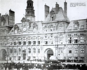 Hotel de Ville, Paris, 3 Mayıs 1871