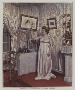 Jane Hading, Fransız tiyatro oyuncusu (renkli fotoğraf) by French Photographer