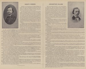 Paris Komünü, Auguste Vermorel, Jean-Baptiste Milliere (s/b fotoğraf) by French Photographer
