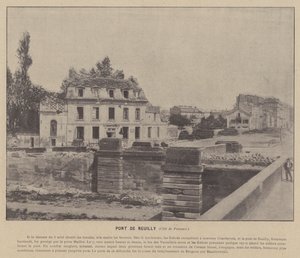 Paris Komünü, Pont De Neuilly, Cote de Puteaux (s/b fotoğraf) by French Photographer