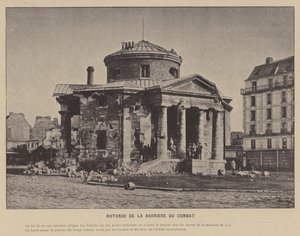 Paris Komünü, Rotonde De La Barriere Du Combat (s/b fotoğraf) by French Photographer
