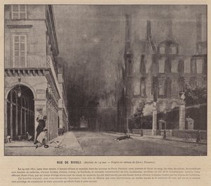 Paris Komünü, Rue De Rivoli, 24 Mayıs Matinesi (s/b fotoğraf) by French Photographer