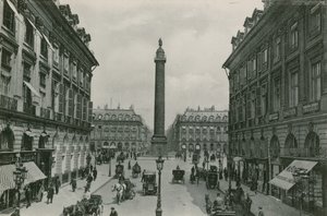 La Place Vendome, Place Vendome (fotogravür) by French Photographer
