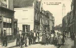 Rue Pierre-Mulard, Calais (s/b fotoğraf) by French Photographer