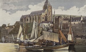 Le Treport, Leglise ve liman by French Photographer