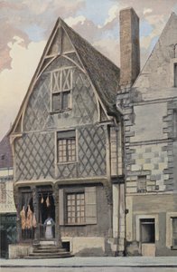 Luynes, meydandaki eski ev by French Photographer
