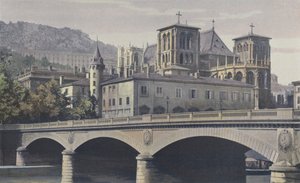 Lyon, Archeveche, Cathedrale St-Jean ve Coteau de Fourviere by French Photographer