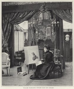 Madeleine Lemaire atölyesinde by French Photographer