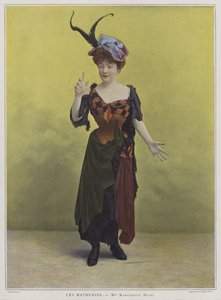 Marguerite Deval, Fransız aktris ve opera sanatçısı (renkli fotoğraf) by French Photographer