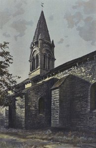 Melleran, Kilise, Çan kulesi, Cote SE by French Photographer