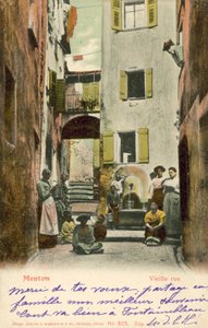 Menton, Fransa, Eski Sokak by French Photographer