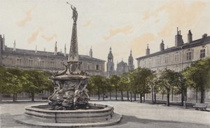 Nancy, Fontaine ve Place dAlliance by French Photographer