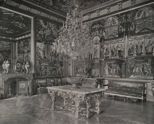 Fontainebleau Sarayı, Resepsiyon Salonu (s/b fotoğraf) by French Photographer